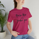 Horse Mom of the Freakin' Year Short Sleeve Tee tcc graphic tee Printify Berry XS