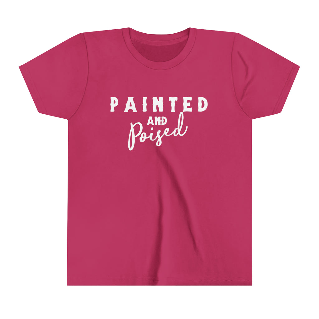 Painted & Poised Youth Tee Berry
