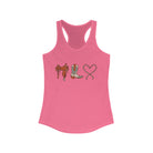 Western Love Racerback Tank tcc graphic tee Printify XS Solid Hot Pink 