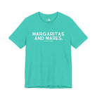 Margaritas & Mares Short Sleeve Tee T-Shirt The Cinchy Cowgirl - Print Teal XS