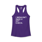 I Wouldn't Pass A Vet Check Tank Top Tank Top The Cinchy Cowgirl - Print XS Solid Purple Rush