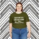 Mounted Shooting & Marvelous Short Sleeve Tee Horse Riding Discipline Tee Printify   