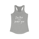 Dog Mom of the Freakin' Year Racerback Tank tcc graphic tee Printify XS Heather Grey 