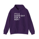 It's A Good Day For A Ride Hoodie Hoodie The Cinchy Cowgirl - Print Purple S