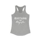 Mustang & Majestic Racerback Tank Horse Color Shirts Printify XS Heather Grey 