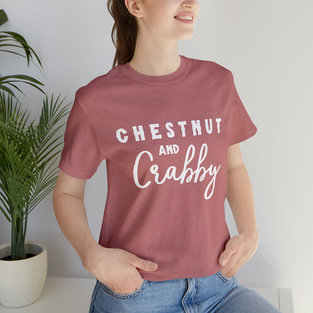 Chestnut & Crabby Short Sleeve Tee Horse Color Shirt Printify Heather Mauve XS 