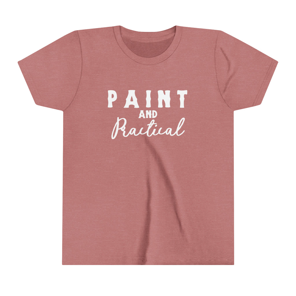 Paint & Practical Youth Tee Mauve