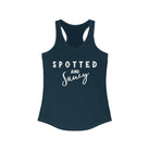 Spotted & Saucy Racerback Tank Horse Color Shirts Printify XS Solid Midnight Navy