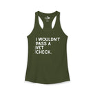 I Wouldn't Pass A Vet Check Tank Top Tank Top The Cinchy Cowgirl - Print XS Solid Military Green