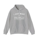 I Just Want To Drink Sweet Tea And Ride My Horse Hoodie Hoodie The Cinchy Cowgirl - Print Sport Grey S