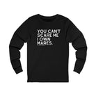 You Can't Scare Me I Own Mares Long Sleeve Tee Long-sleeve The Cinchy Cowgirl- Print S Black