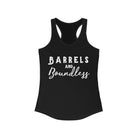 Barrels & Boundless Racerback Tank Horse Riding Discipline Tee Printify XS Solid Black 