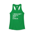 I Wouldn't Pass A Vet Check Tank Top Tank Top The Cinchy Cowgirl - Print XS Solid Kelly Green