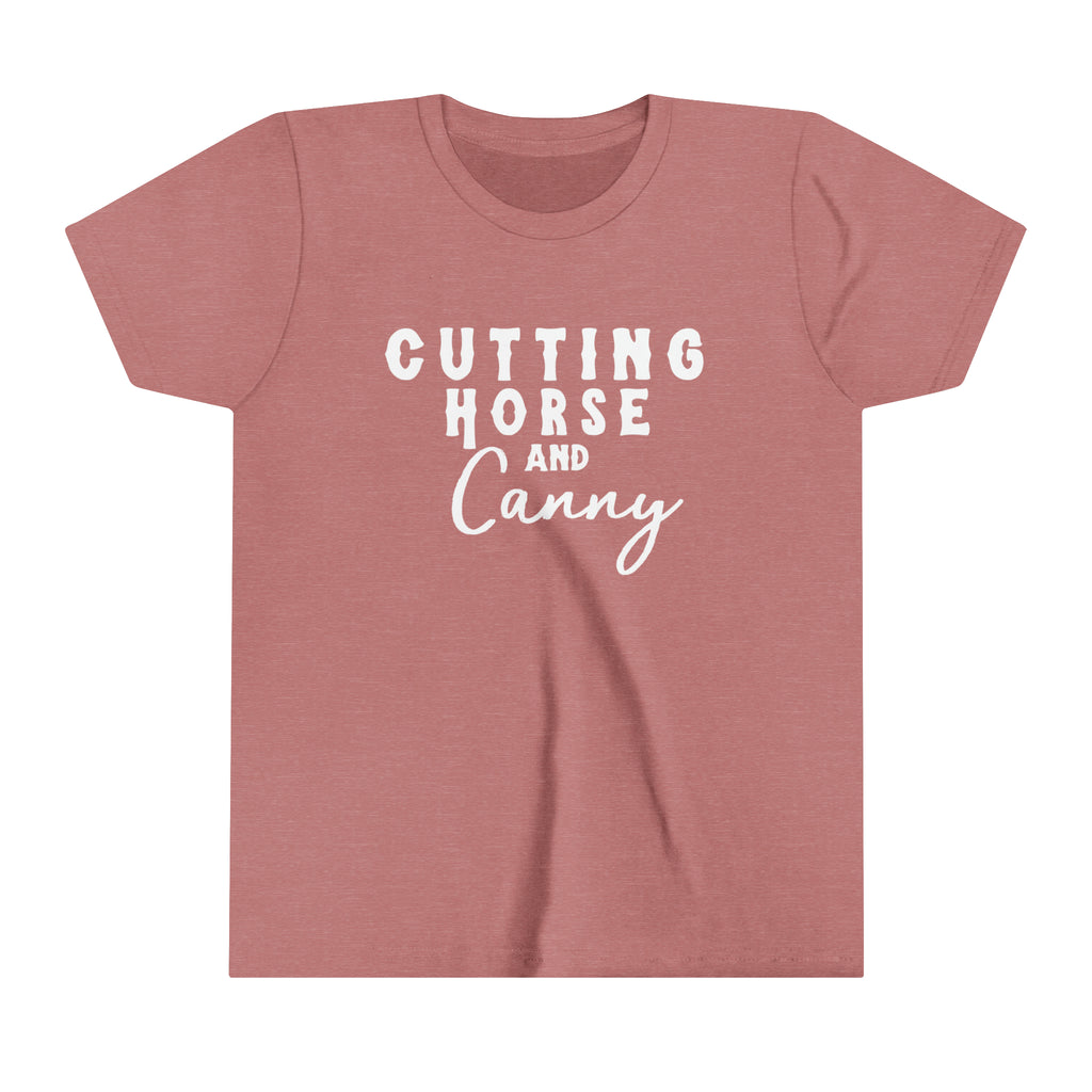 Cutting Horse & Canny Youth Tee Mauve