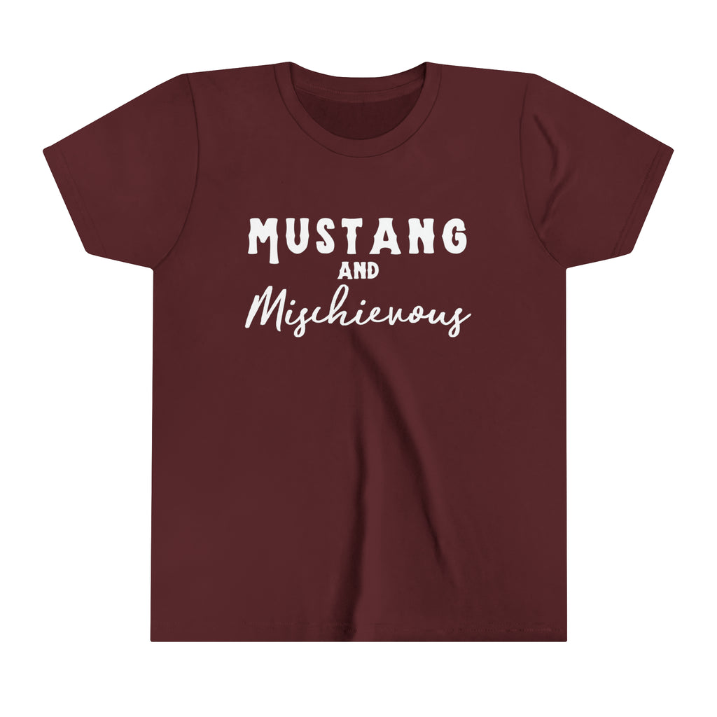 Mustang & Mischievous Youth Tee Maroon