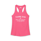 Thank God For Sweet Tea, Good Dirt & Fast Horses Tank Top Tank Top The Cinchy Cowgirl - Print XS Solid Hot Pink