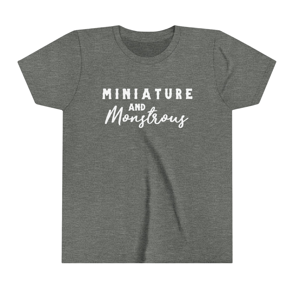 Miniature & Monstrous Youth Tee Grey