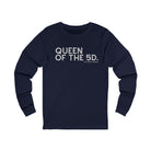 Queen Of The 5D Long Sleeve Tee Long-sleeve The Cinchy Cowgirl - Print S Navy
