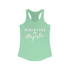 Miniature & Majestic Racerback Tank Horse Color Shirts Printify XS Solid Mint 