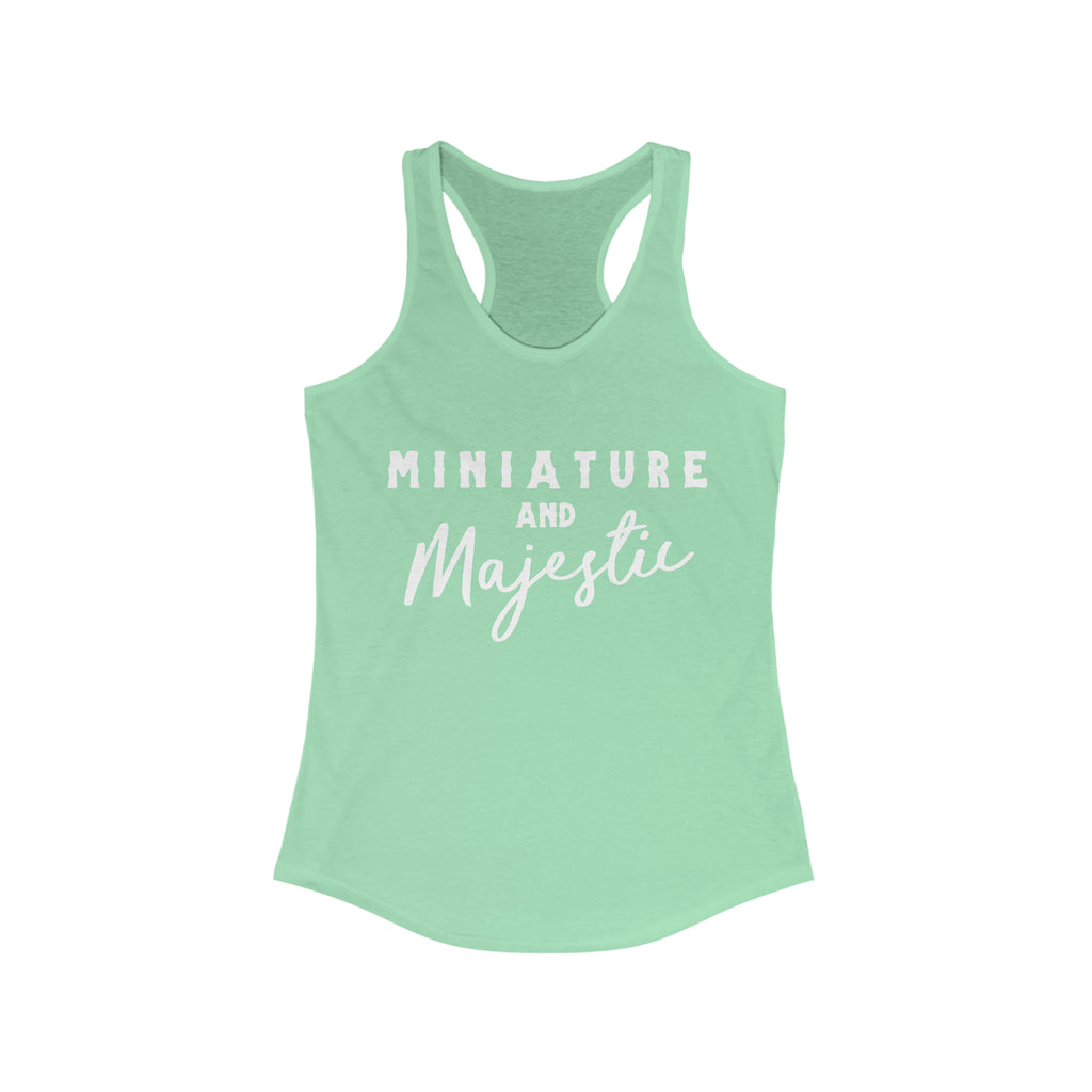 Miniature & Majestic Mint Racerback Tank