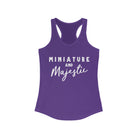 Miniature & Majestic Racerback Tank Horse Color Shirts Printify XS Solid Purple Rush 
