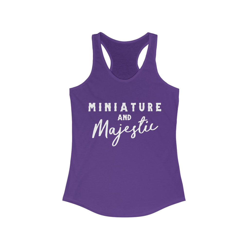 Miniature & Majestic Purple Racerback Tank