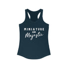 Miniature & Majestic Racerback Tank Horse Color Shirts Printify XS Solid Midnight Navy 