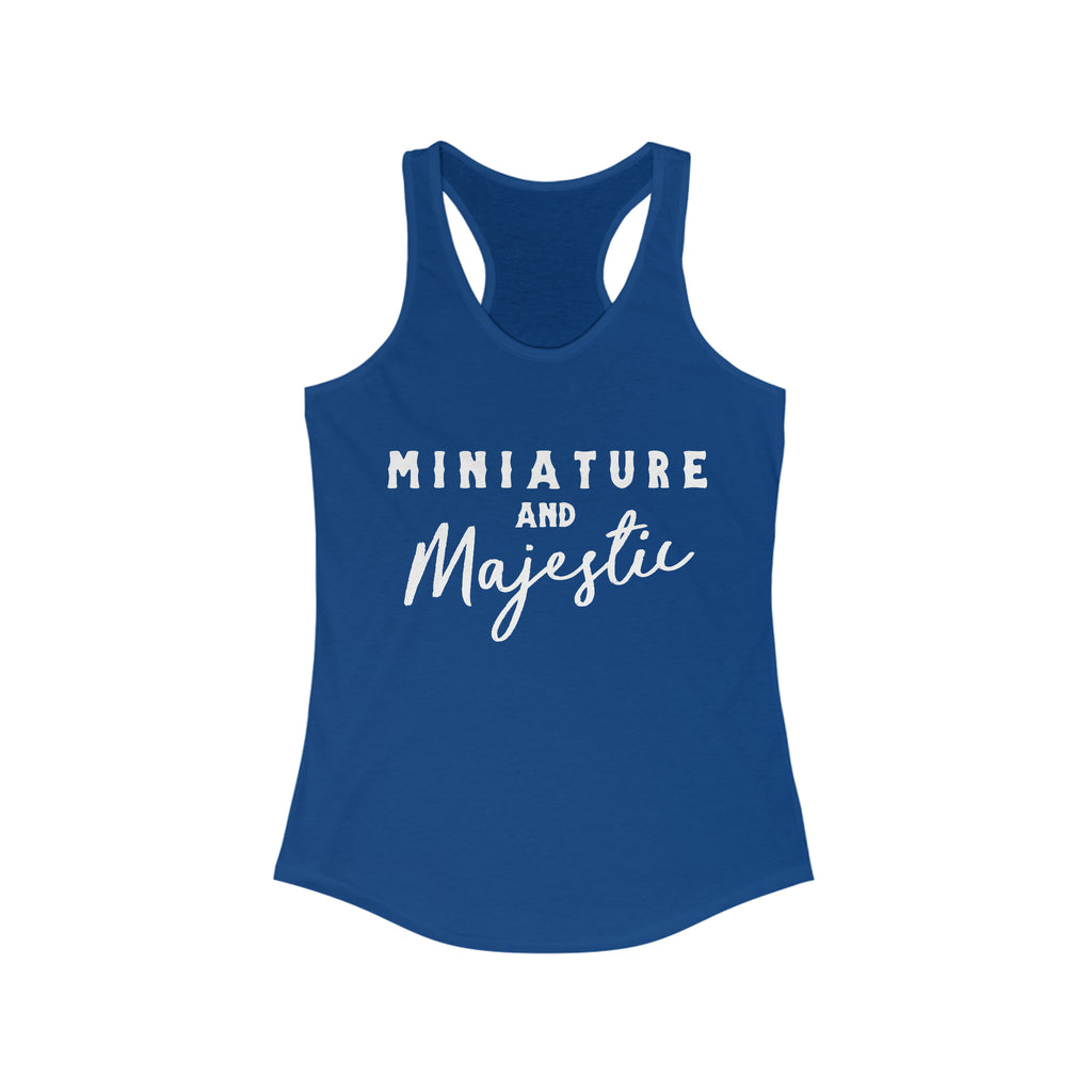Miniature & Majestic Blue Racerback Tank