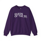 Queen Of The 5D Fleece Pullover Sweatshirt The Cinchy Cowgirl - Print S Purple