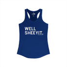 Well Sheeyit Tank Top Tank Top The Cinchy Cowgirl - Print XS Solid Royal
