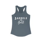Barrels & Bold Racerback Tank Horse Riding Discipline Tee Printify XS Solid Indigo 