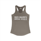Red Mares Break Souls Tank Top Tank Top The Cinchy Cowgirl - Print XS Solid Warm Gray