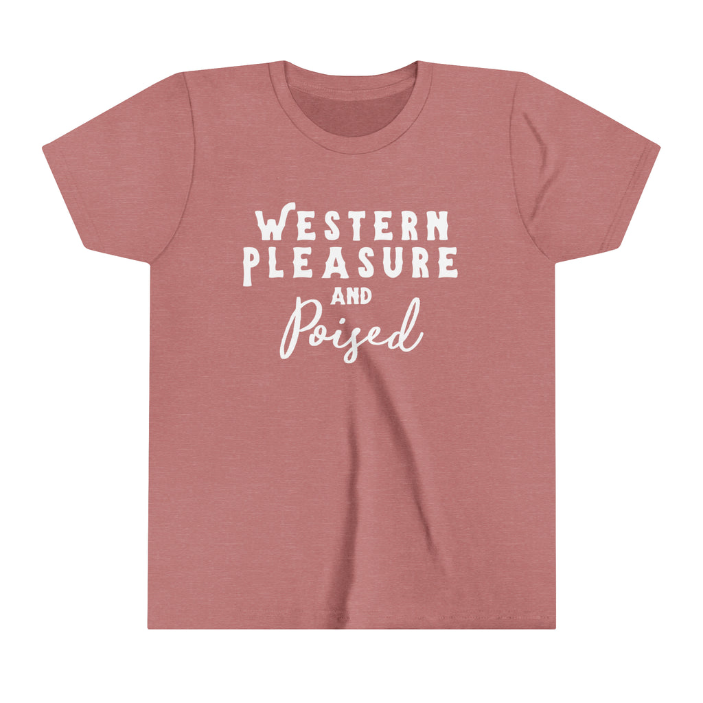 Western Pleasure & Poised Youth Tee Mauve
