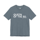 Queen of the 5D Short Sleeve Tee graphic tee - dropship The Cinchy Cowgirl - Print Heather Slate XS