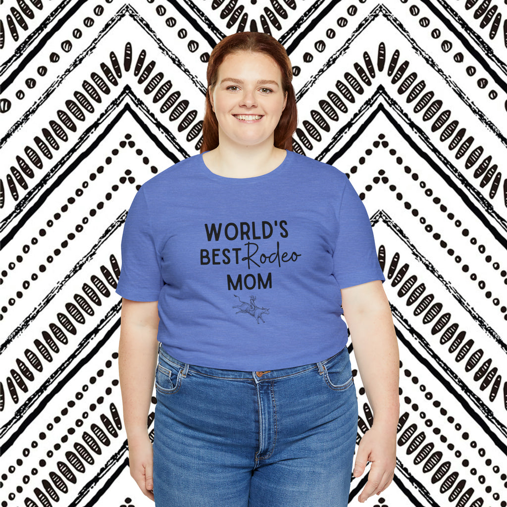 World's Best Rodeo Mom Short Sleeve Tee tcc graphic tee Printify   