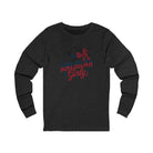 American Girly Long Sleeve Tee Long-sleeve The Cinchy Cowgirl - Print S Dark Heathered Gray
