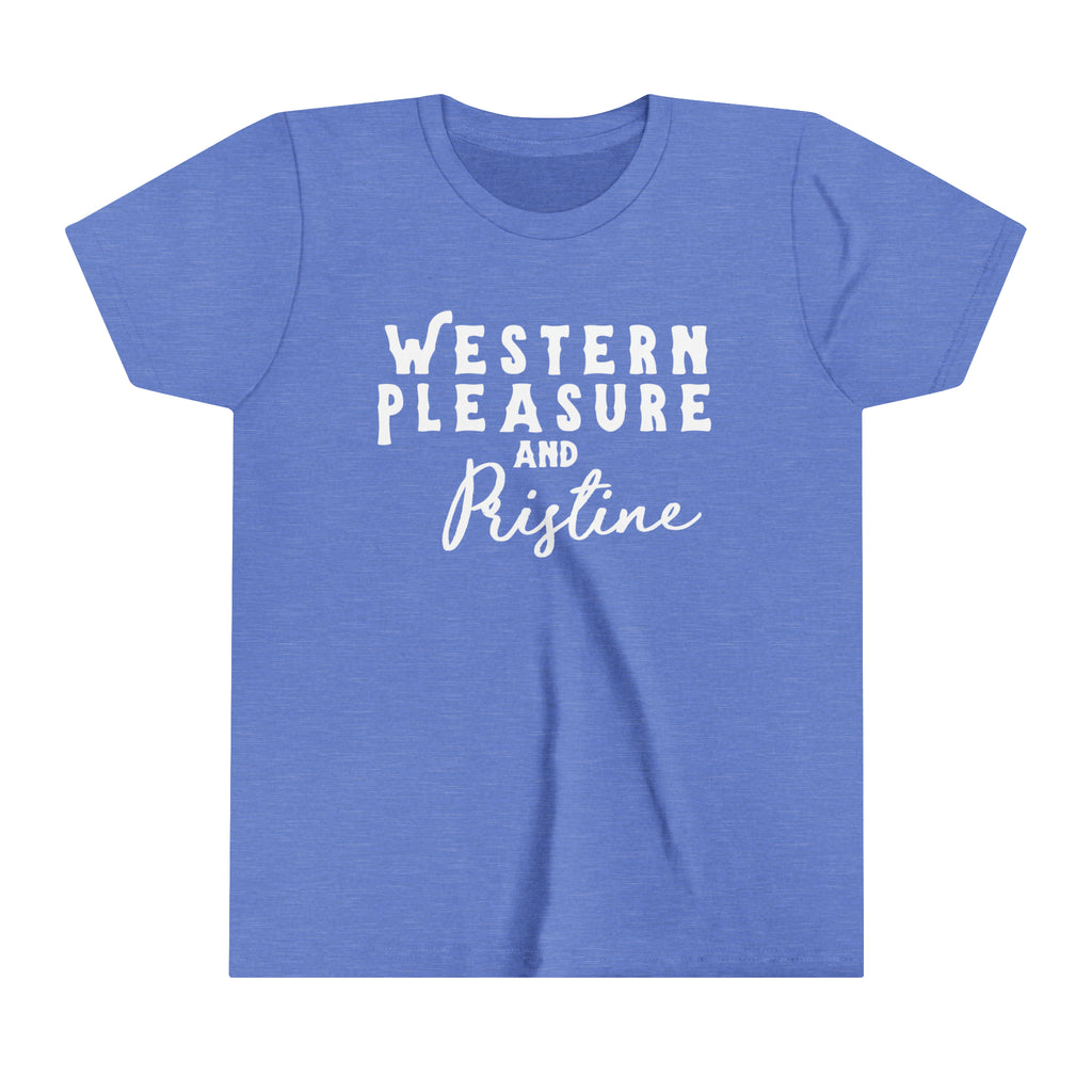 Western Pleasure & Pristine Youth Tee Blue