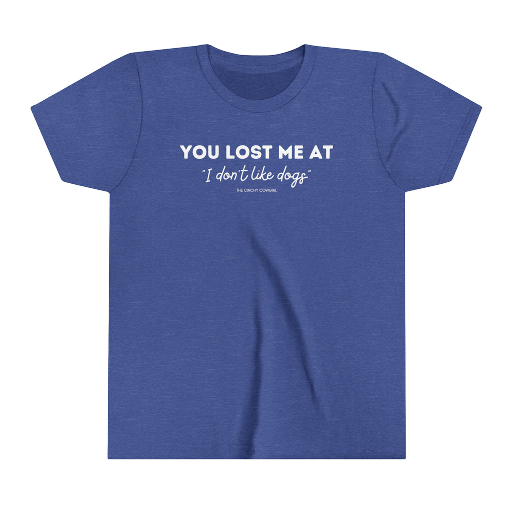 You Lost Me At Youth Short Sleeve Tee Royal