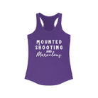 Mounted Shooting & Marvelous Racerback Tank Horse Riding Discipline Tee Printify XS Solid Purple Rush