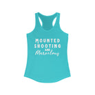 Mounted Shooting & Marvelous Racerback Tank Horse Riding Discipline Tee Printify XS Solid Tahiti Blue 
