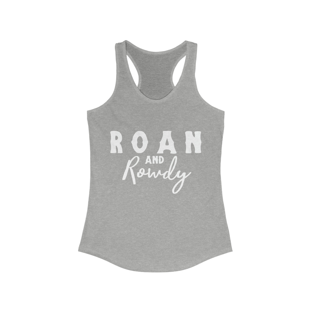 Roan & Rowdy Racerback Tank Horse Color Shirts Printify XS Heather Grey 