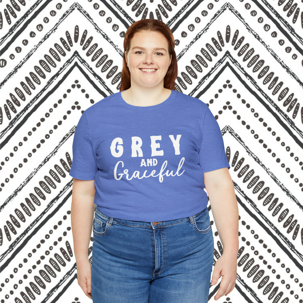 Grey & Graceful Short Sleeve Tee Horse Color Shirt Printify   