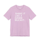 Shake It Like A Grain Bucket Short Sleeve Tee Graphic Tee The Cinchy Cowgirl - Print Lilac XS
