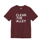 Clear The Alley Short Sleeve Tee Graphic Tee The Cinchy Cowgirl - Print Maroon XS