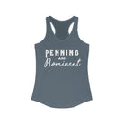 Penning & Prominent Racerback Tank Horse Riding Discipline Tee Printify XS Solid Indigo 