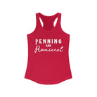 Penning & Prominent Racerback Tank Horse Riding Discipline Tee Printify XS Solid Red 