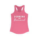 Penning & Prominent Racerback Tank Horse Riding Discipline Tee Printify XS Solid Hot Pink