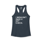 I Wouldn't Pass A Vet Check Tank Top Tank Top The Cinchy Cowgirl - Print XS Solid Indigo