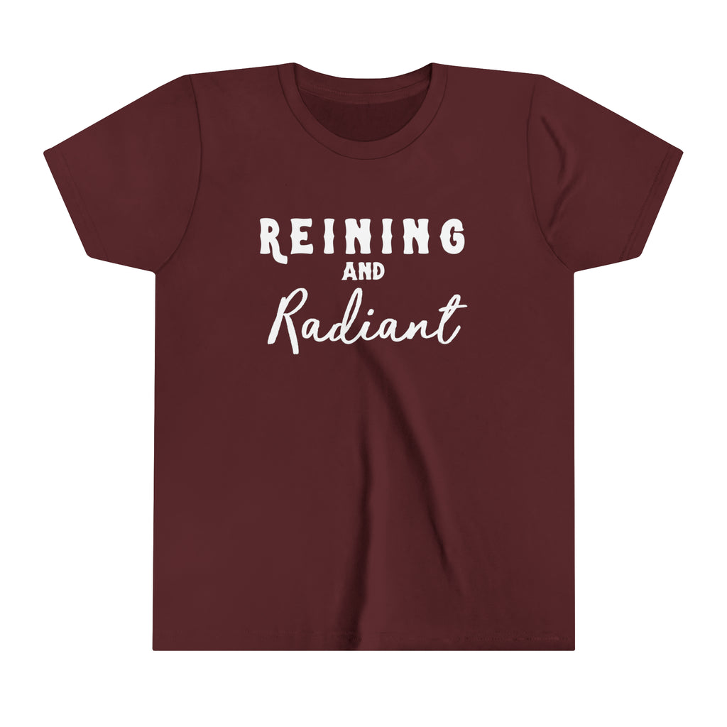 Reining & Radiant Youth Tee Maroon
