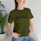 Cowgirl Short Sleeve Tee tcc graphic tee Printify Olive XS 
